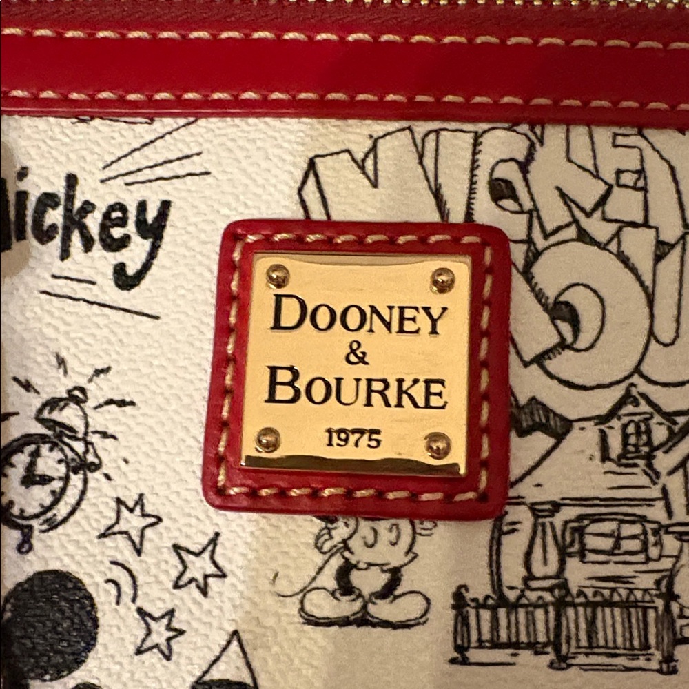 NWOT 2023 Dooney & Bourke Disney Parks Sketch Art Mickey Mouse Satchel ❤️ - Picture 4 of 9